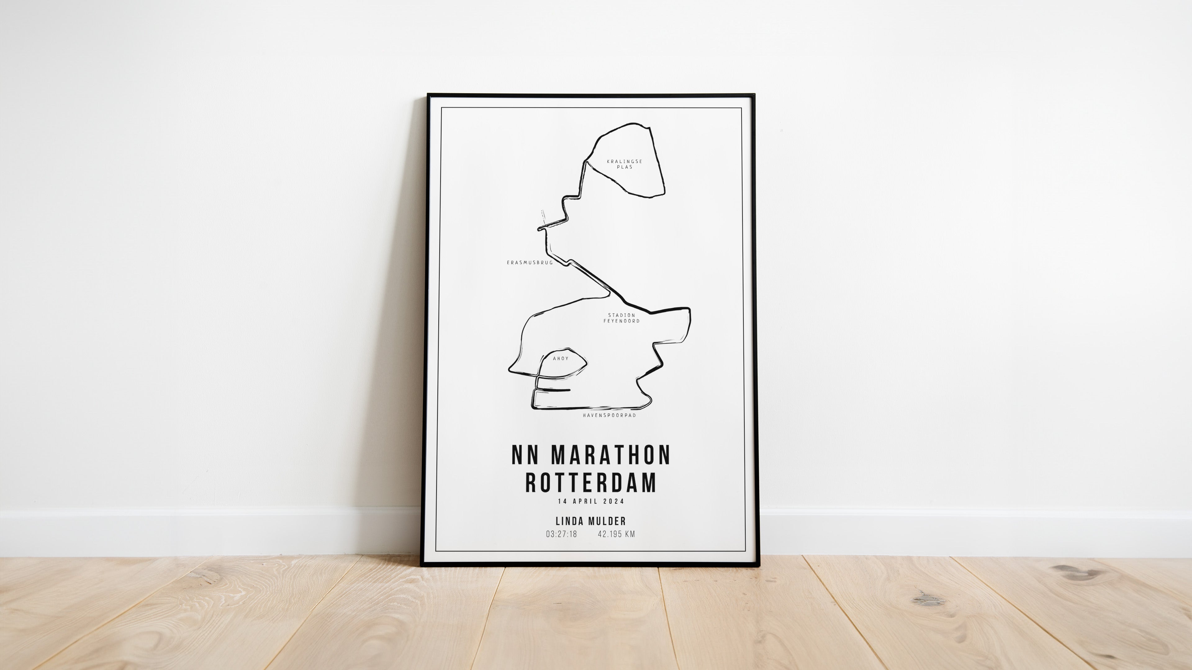 NN Marathon Rotterdam - Handmade Drawing - Poster