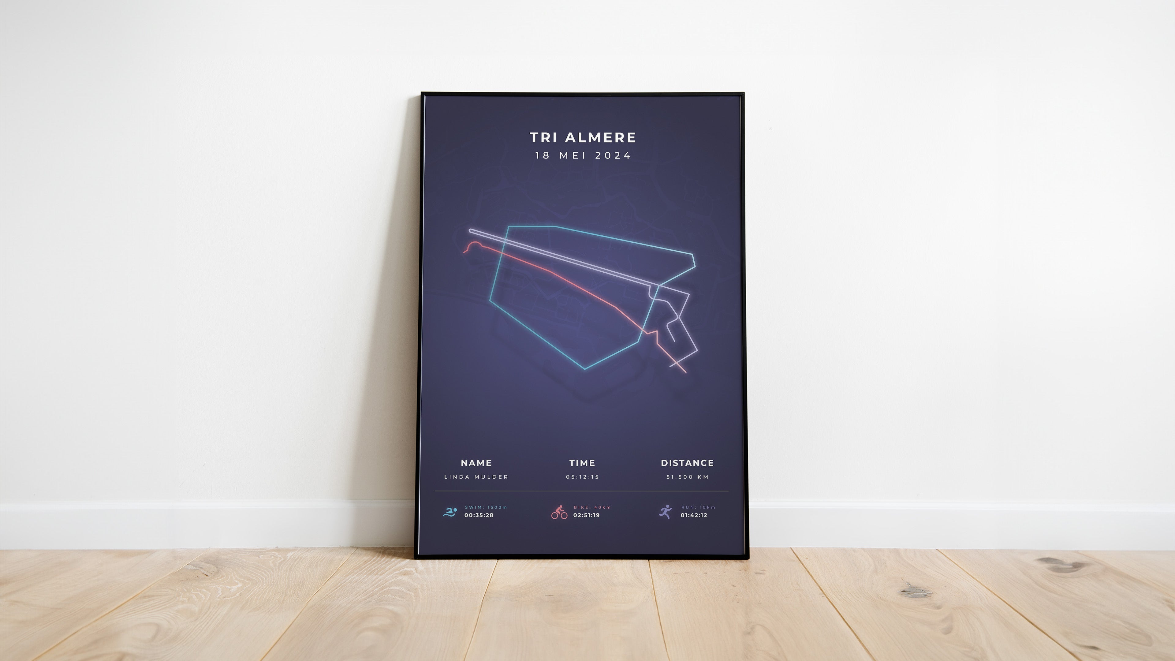 Tri Almere 2025 I Modern Citymap I Poster