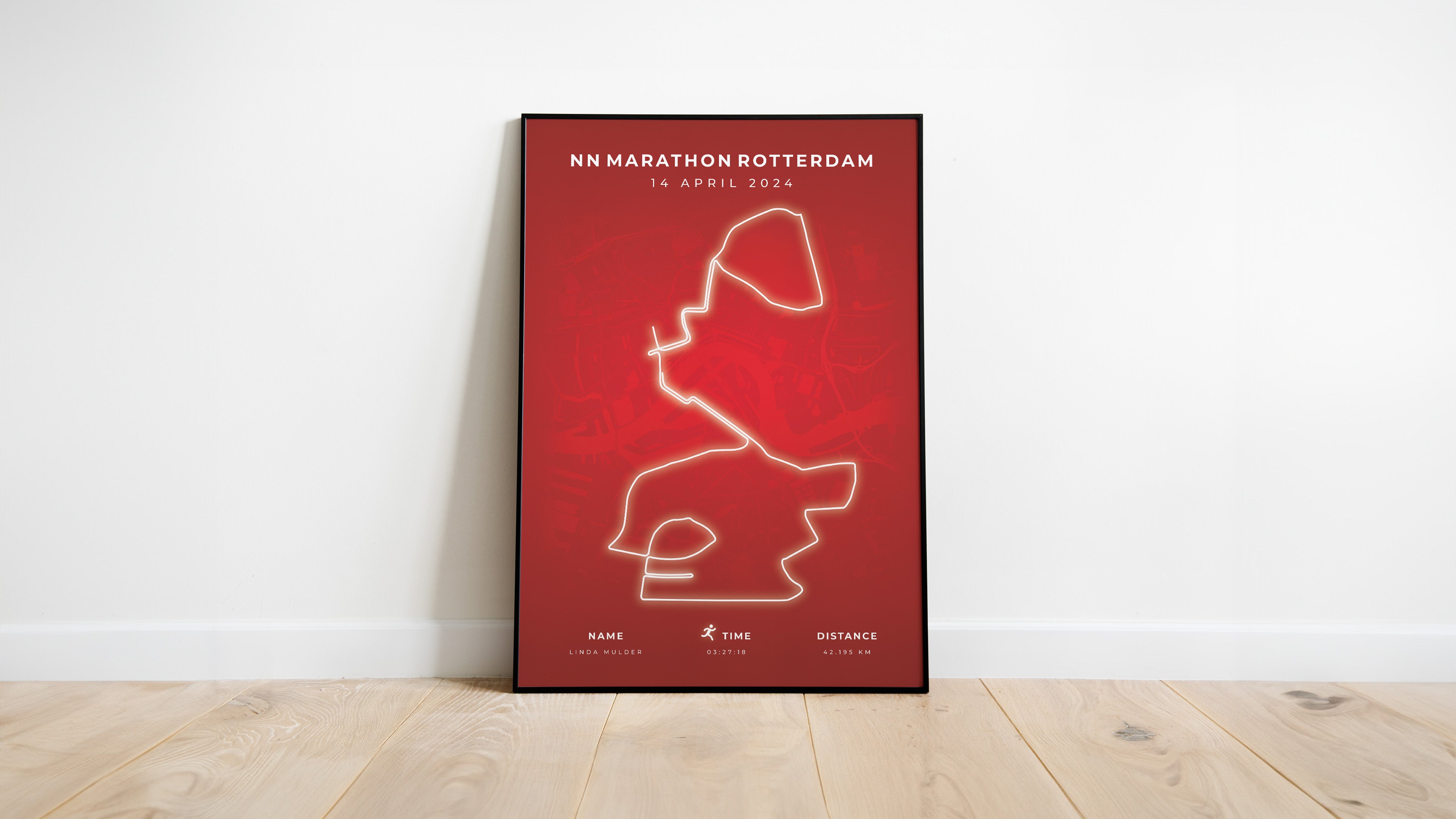 NN Marathon Rotterdam - Modern Citymap - Poster