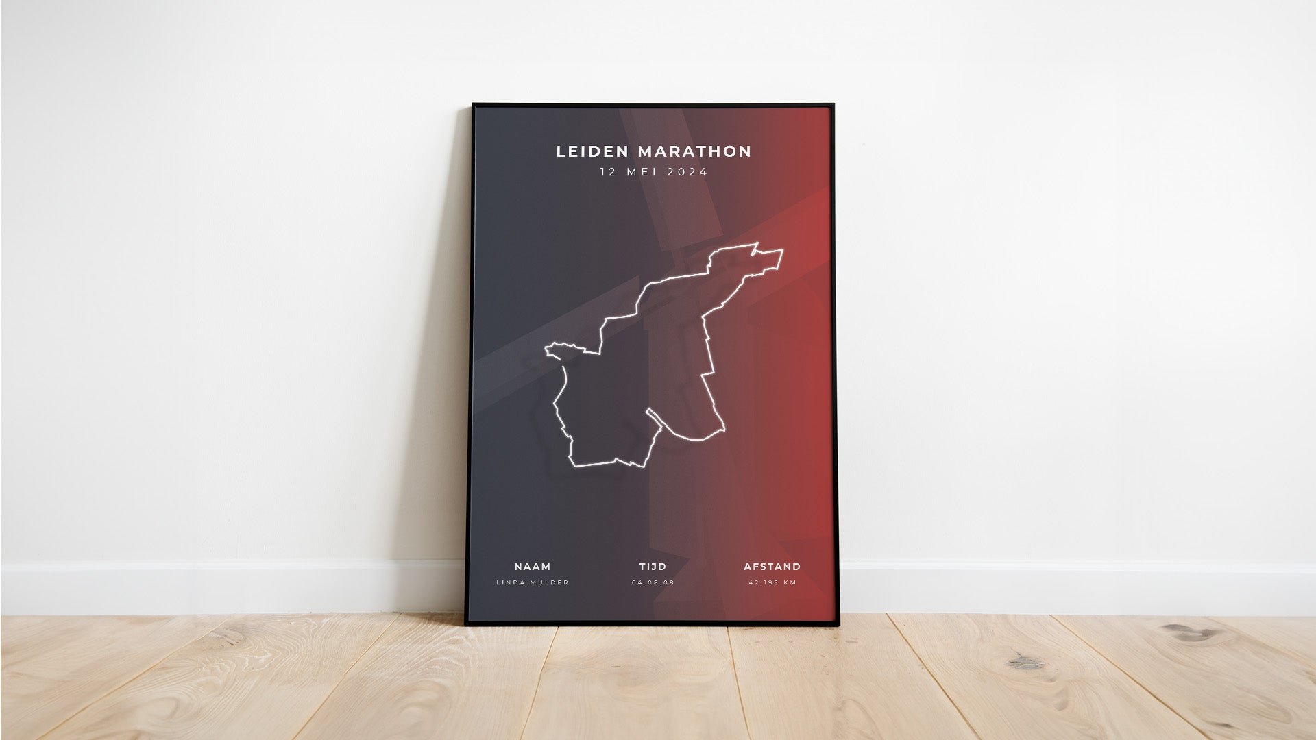 Leiden Marathon - Stylish Landmark - Poster