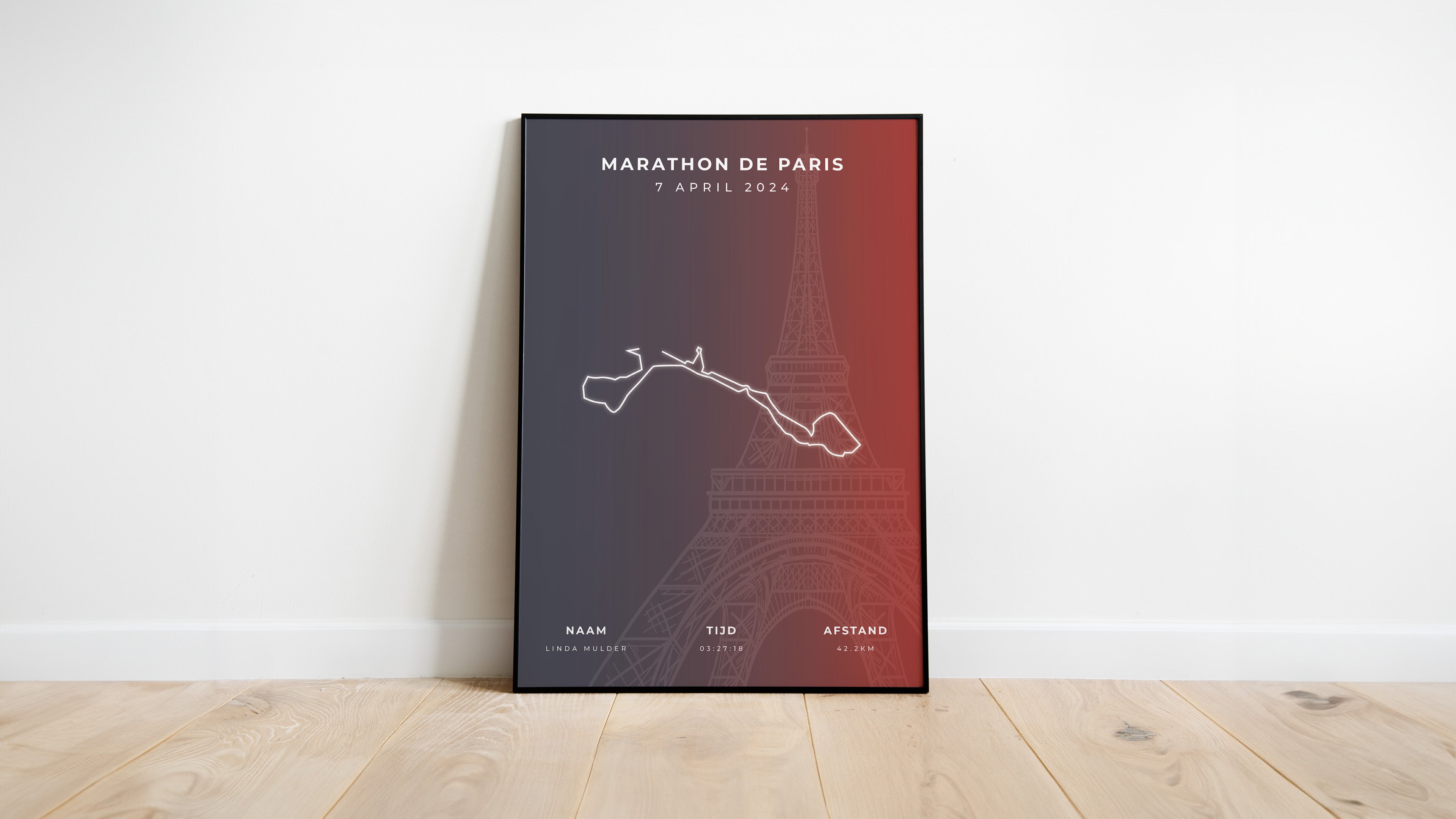 Marathon Parijs - Stylish Landmark - Poster