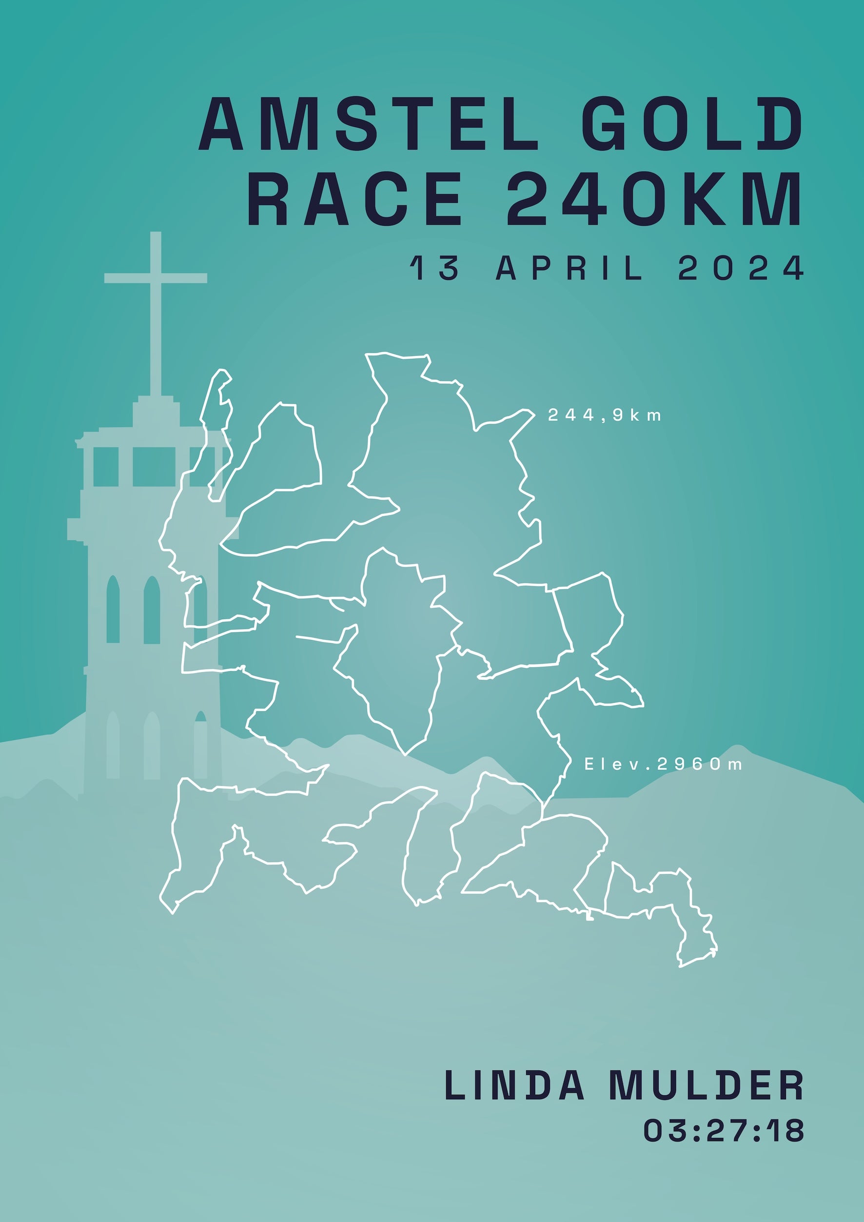 Amstel Gold Race - Active Icon - Poster