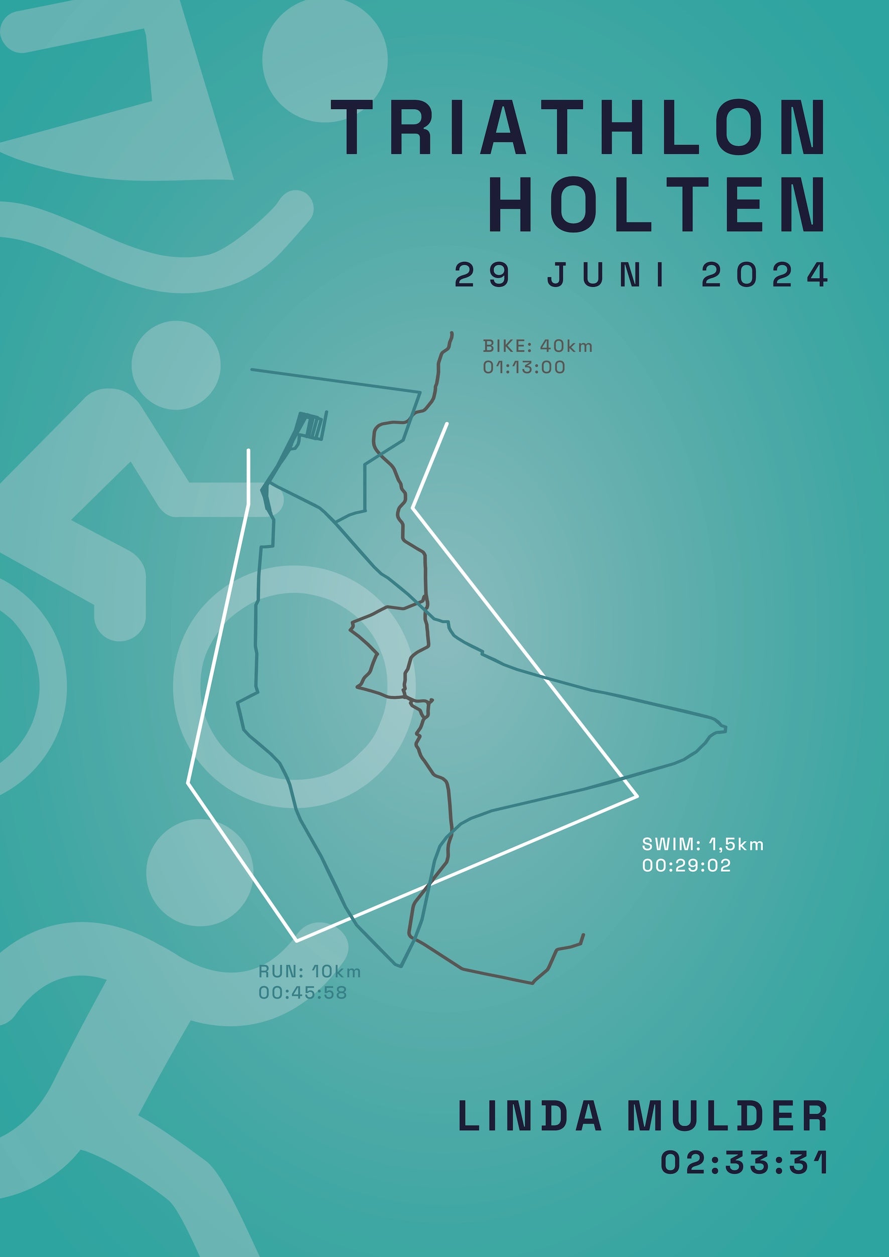 Triathlon Holten - Active Icon - Poster