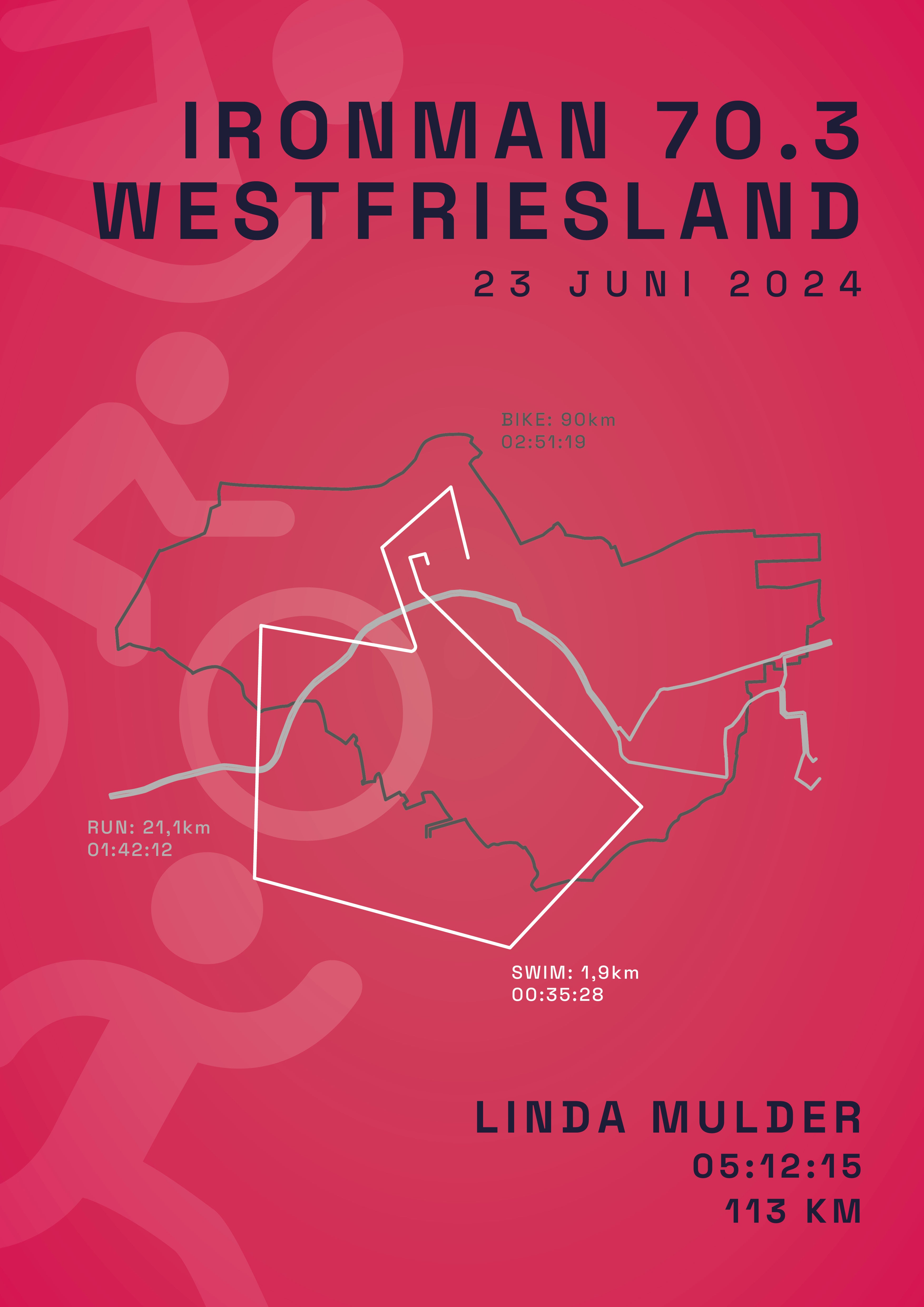 Ironman 70.3 Westfriesland - Active Icon - Poster
