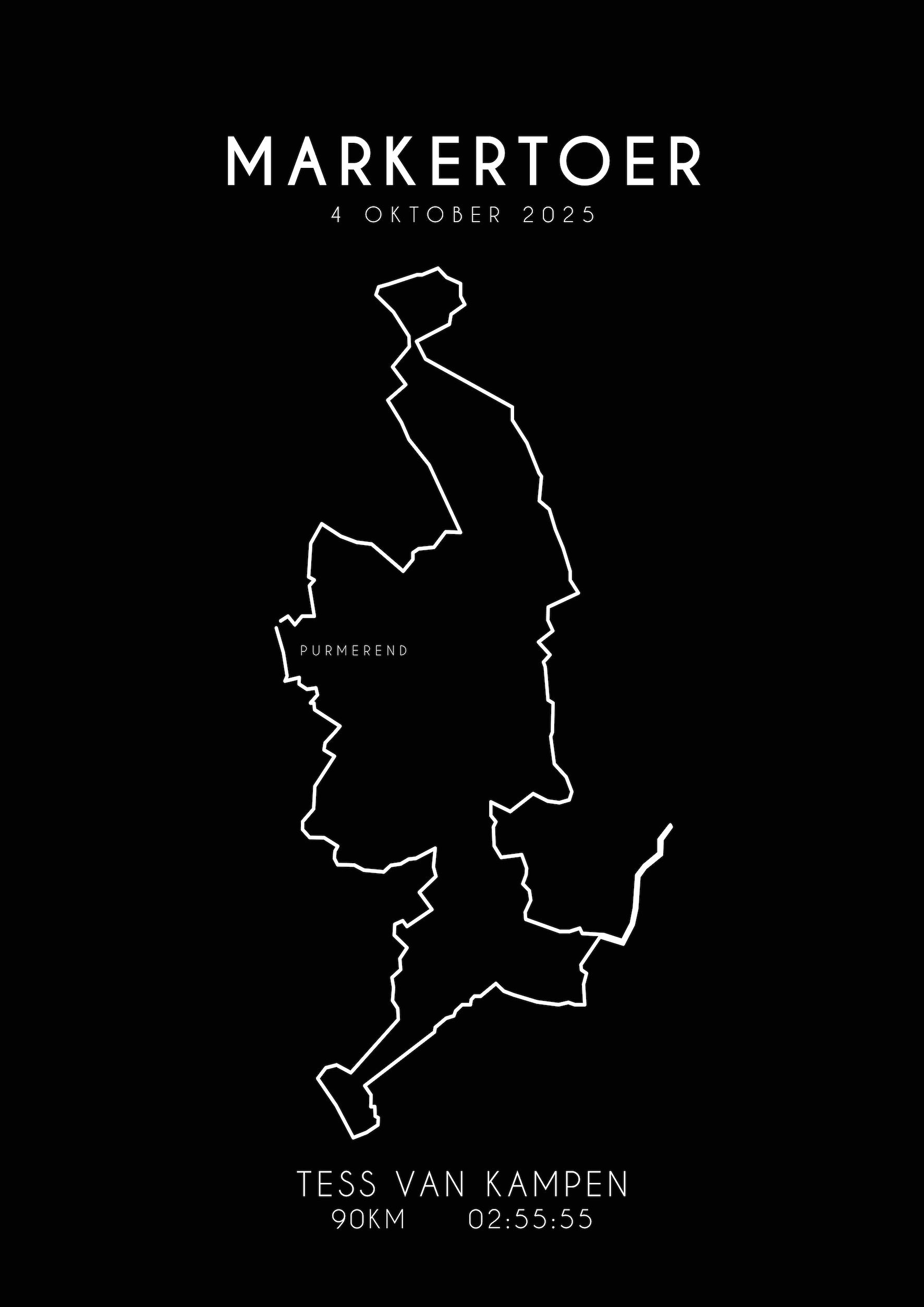 Markertoer 2025 I Black Elegance I Poster