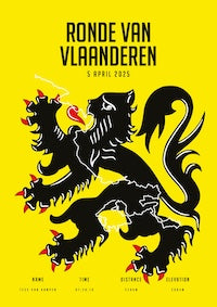 Ronde van Vlaanderen 2025 I City Flag I Poster