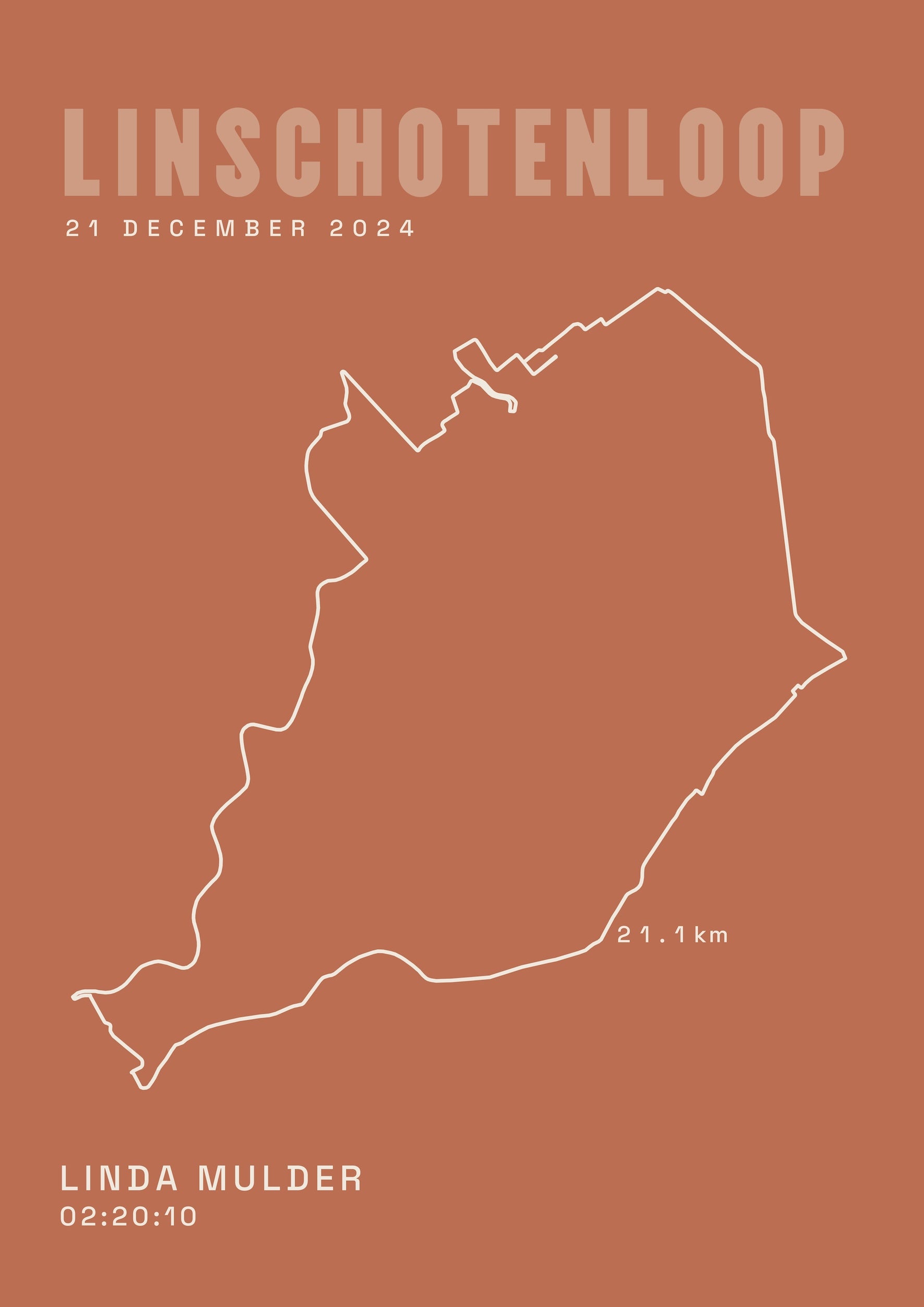 Linschotenloop 2024 I Classic Solid I Poster