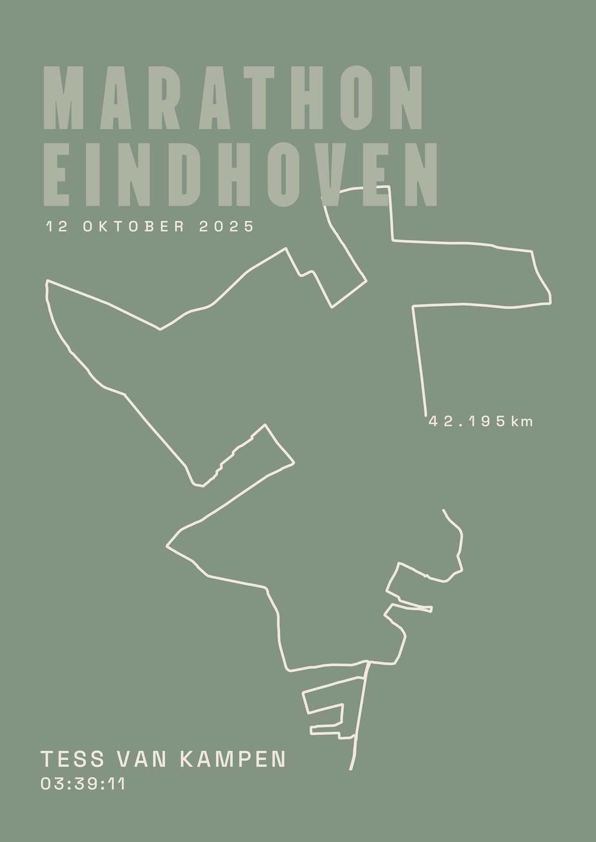 Marathon Eindhoven 2025 I Classic Solid I Poster