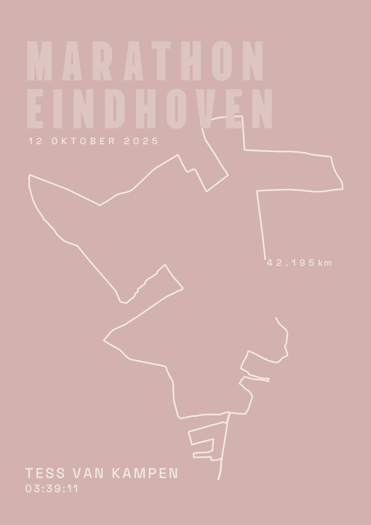 Marathon Eindhoven 2025 I Classic Solid I Poster