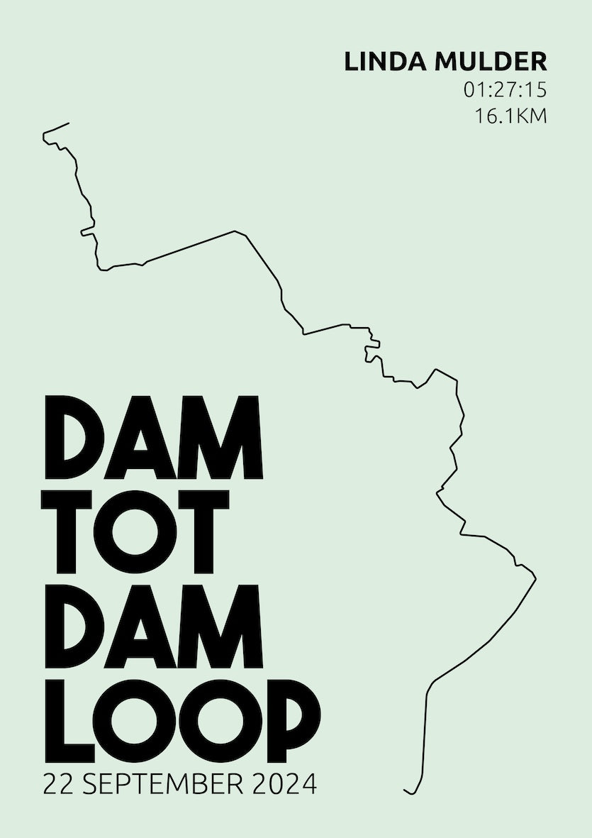 Dam tot Damloop 2024 I Simply Stylish I Poster