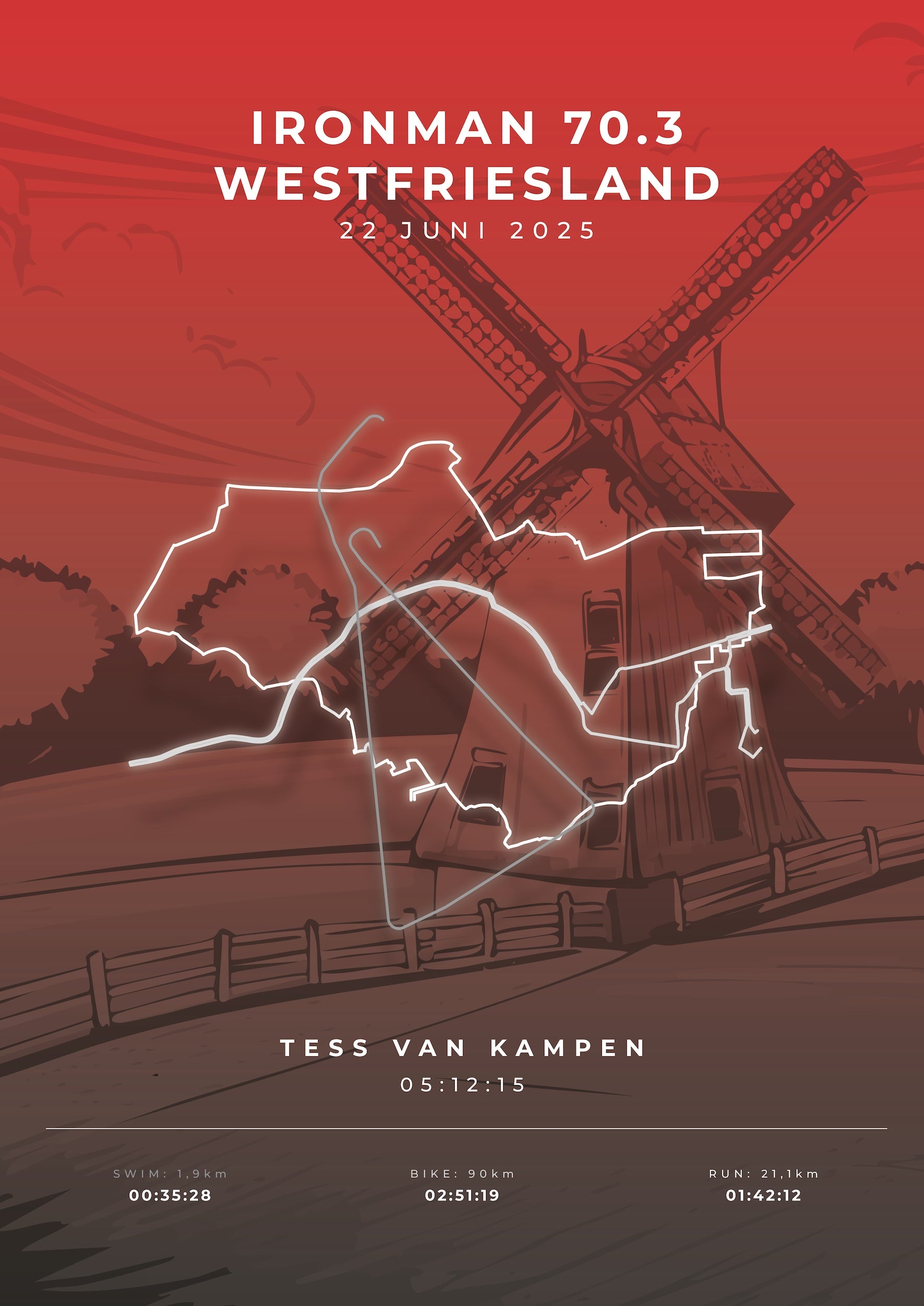 Ironman 70.3 Westfriesland 2025 I Limited Edition I Poster