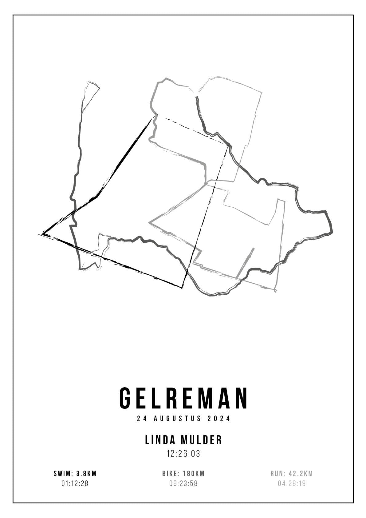 Poster met naam I Gelreman 2024 I Handmade Drawing