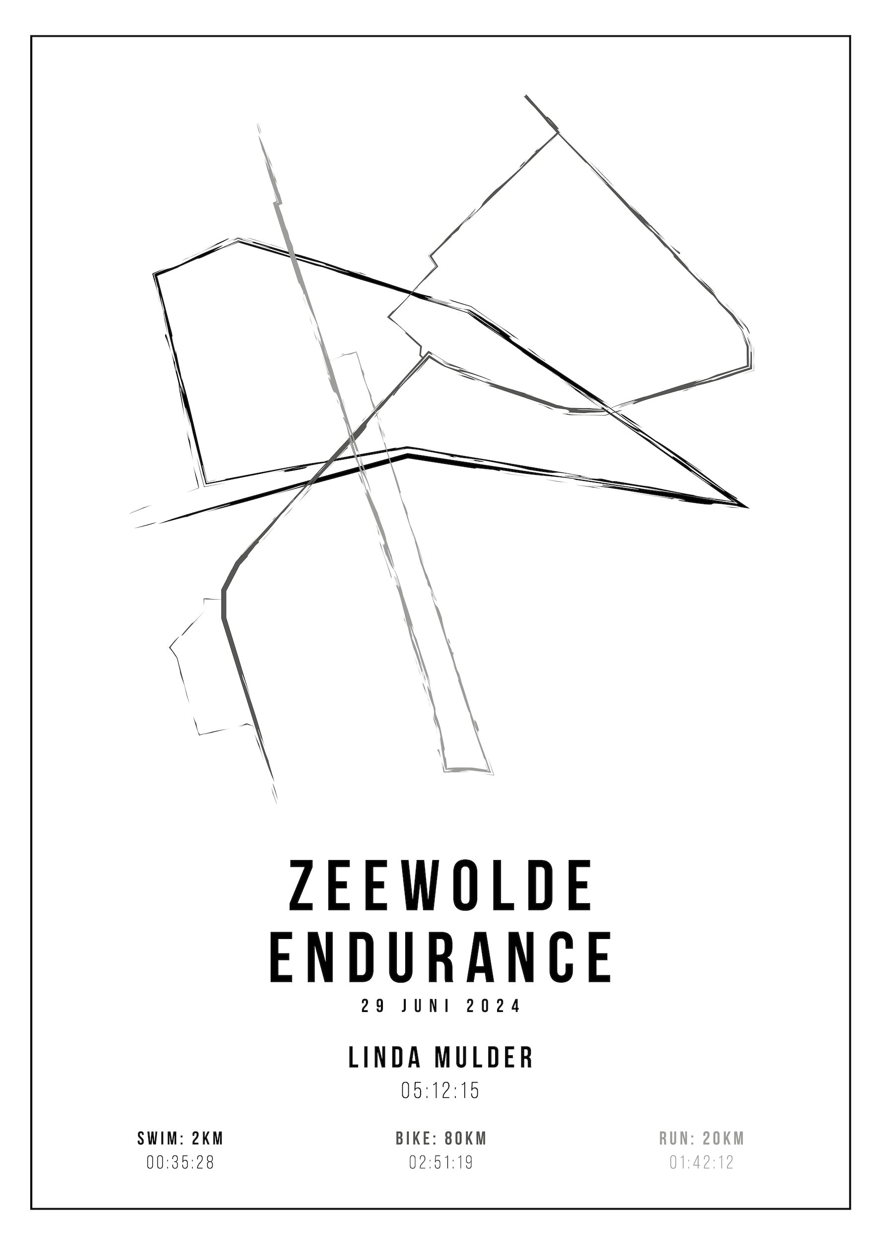Zeewolde Endurance - Handmade Drawing - Poster