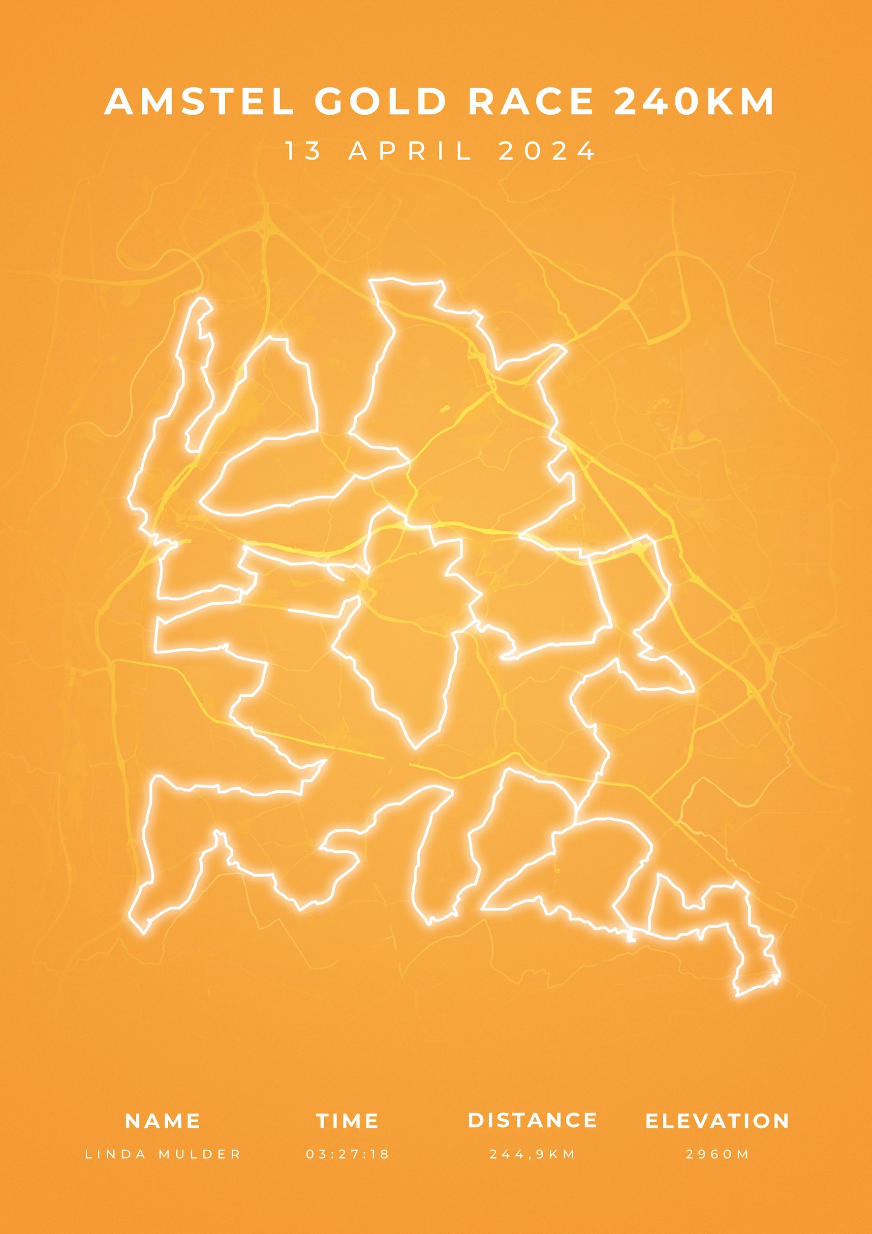 Amstel Gold Race - Modern Citymap - Poster
