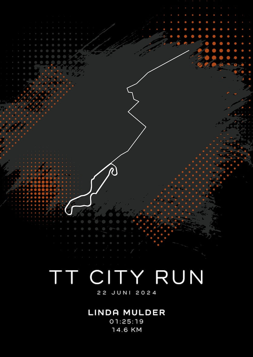 TT City Run - Modern Dark - Poster