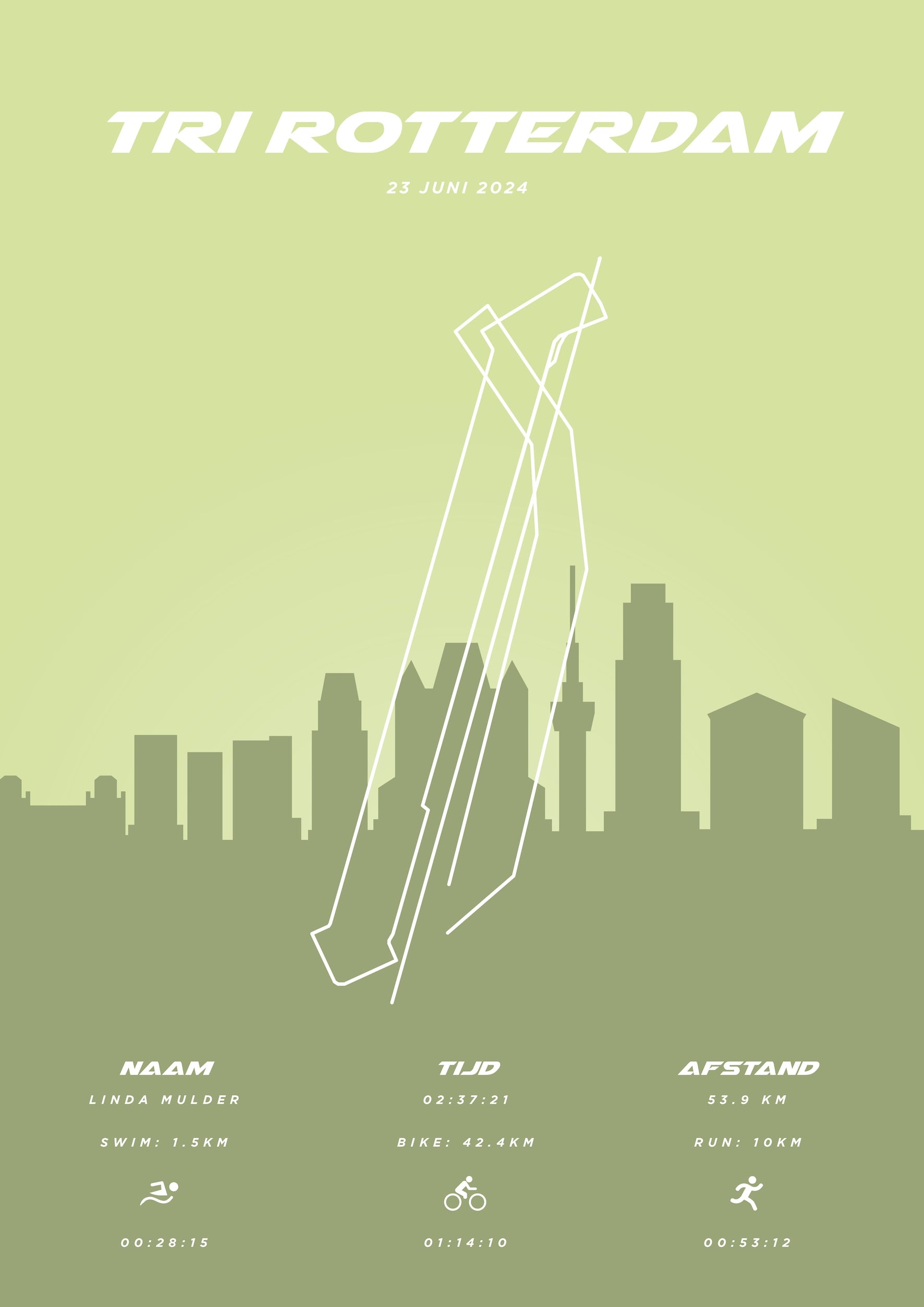 Tri Rotterdam - Pastel Skyline - Poster