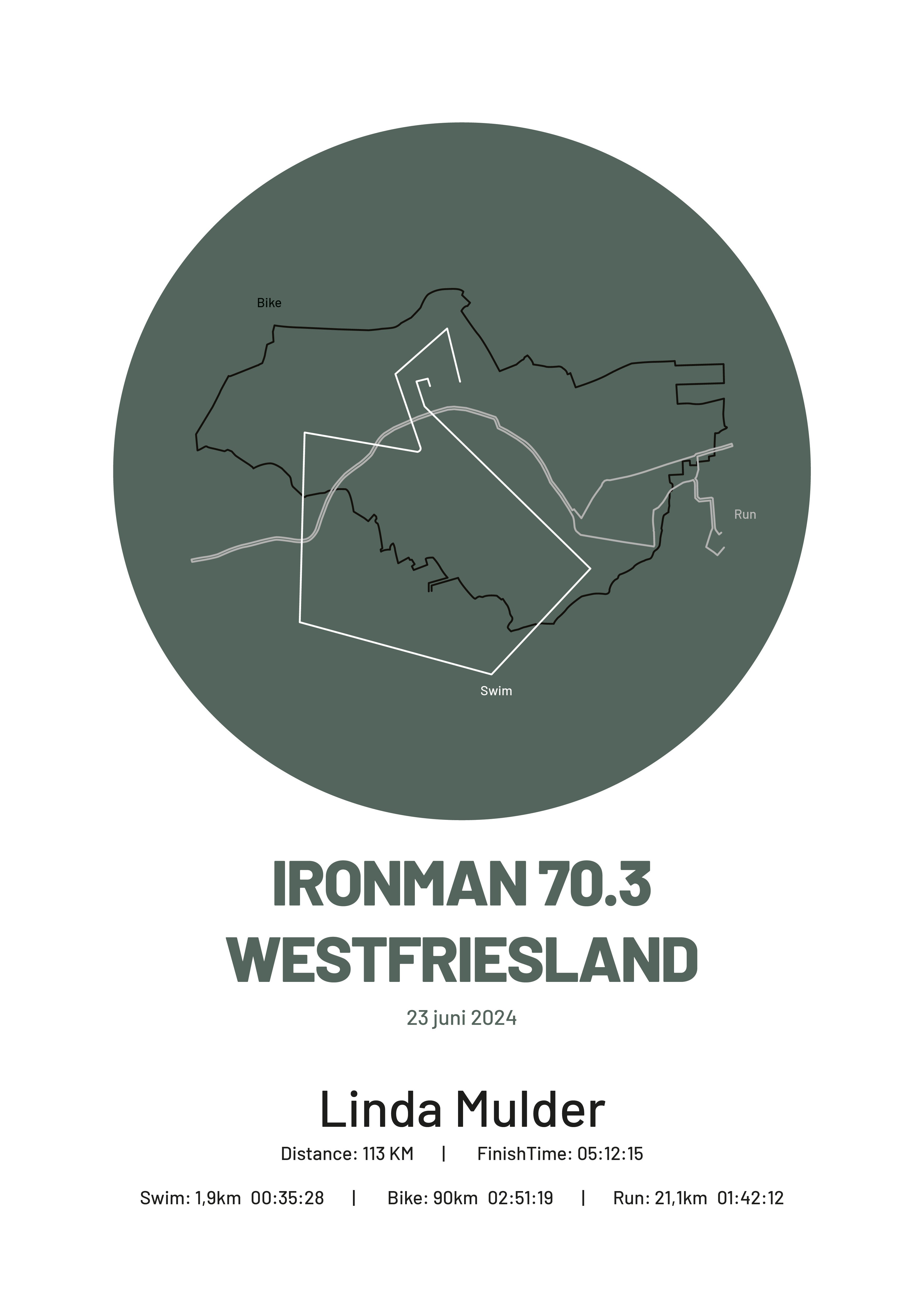 Ironman 70.3 Westfriesland - Simply Stylish - Poster