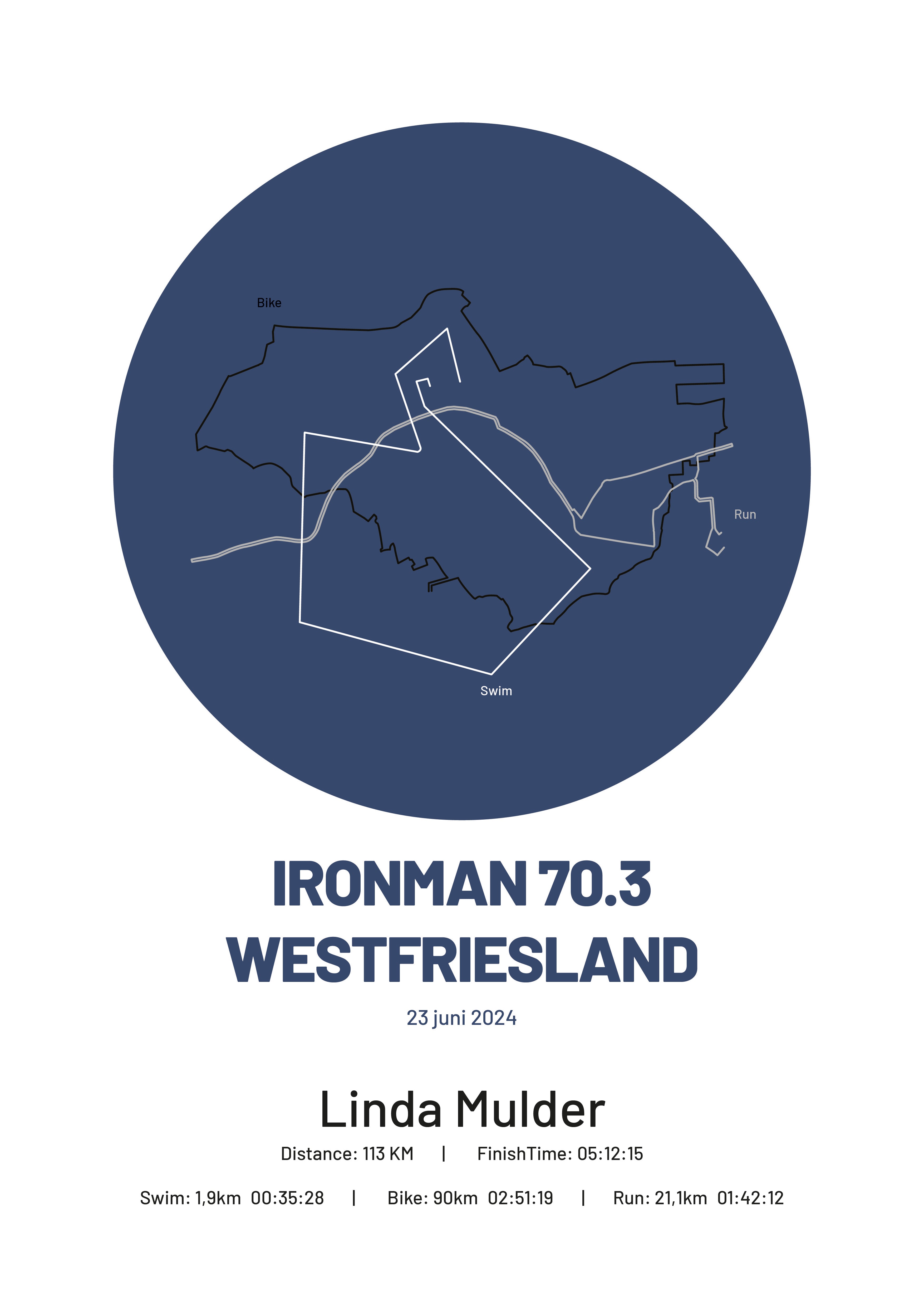 Ironman 70.3 Westfriesland - Simply Stylish - Poster