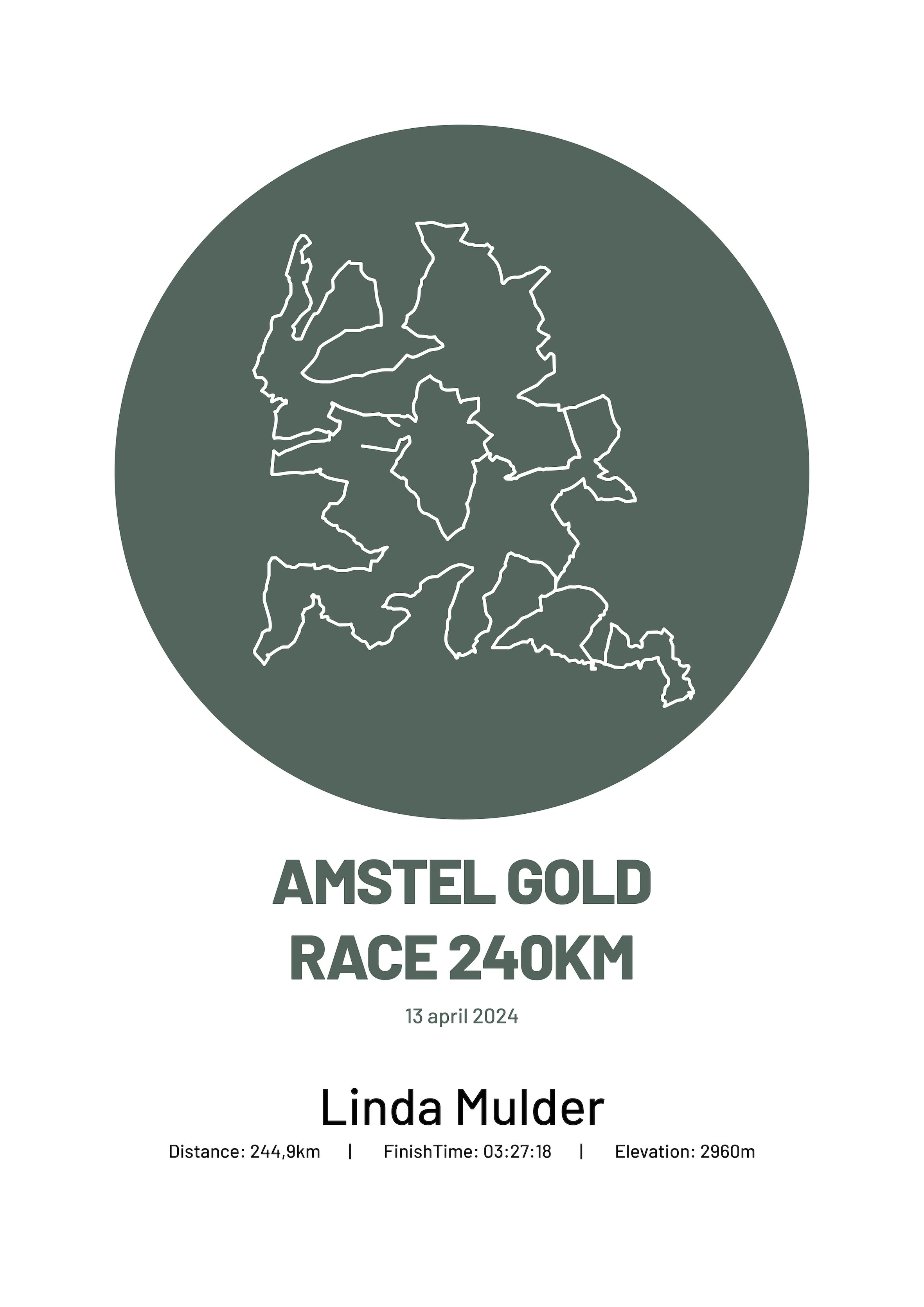 Amstel Gold Race 2024 - Simply Stylish - Poster