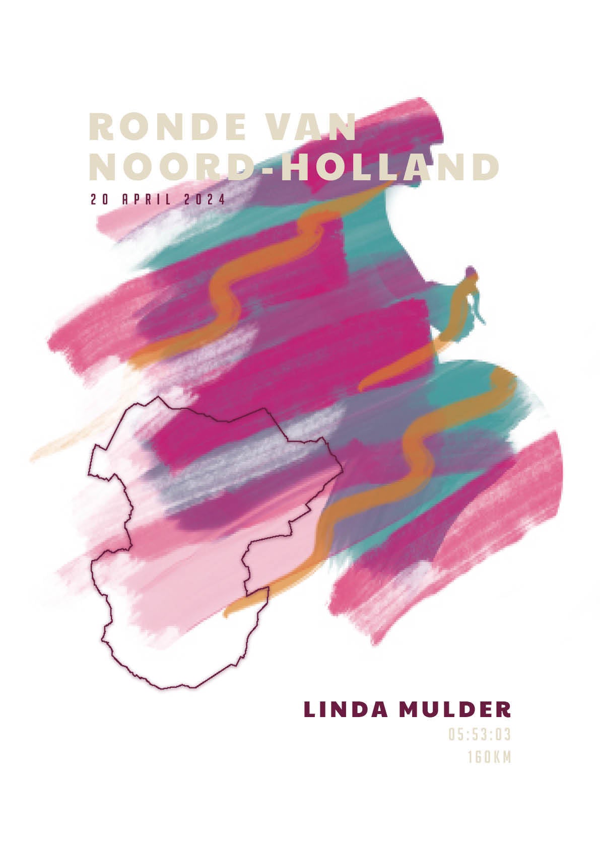 Ronde van Noord-Holland - Sportive Art - Poster