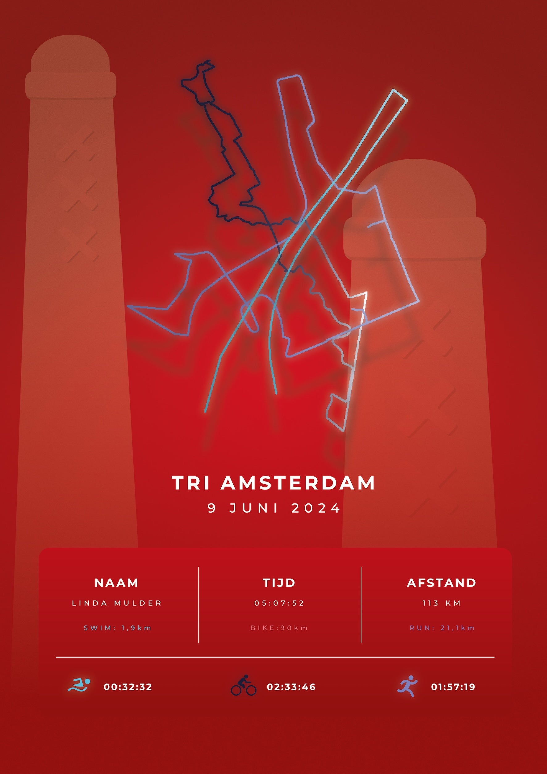 Tri Amsterdam - Stylish Landmark - Poster