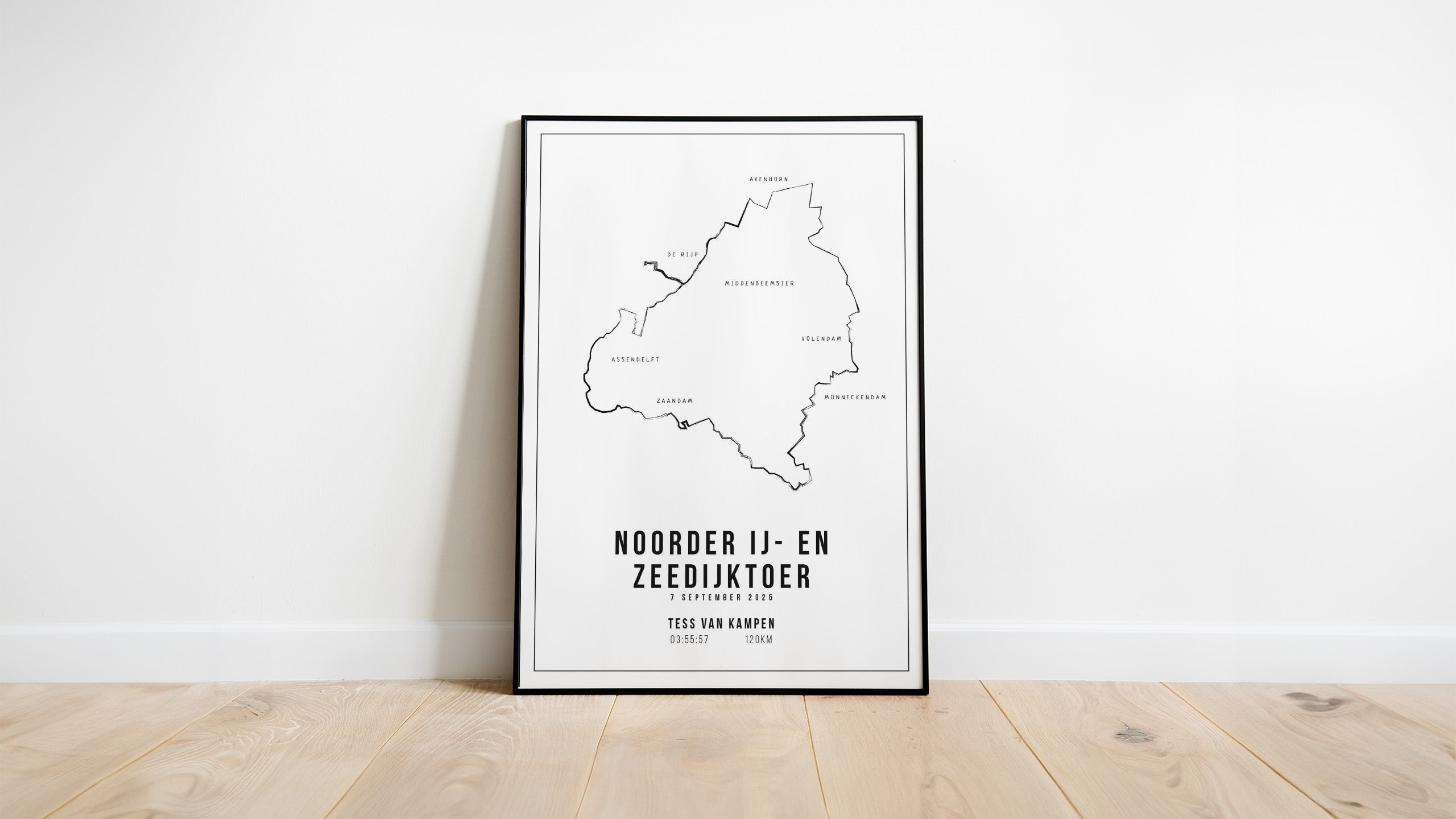 Poster met naam I Noorder IJ- en Zeedijktoer 2025 I Handmade Drawing