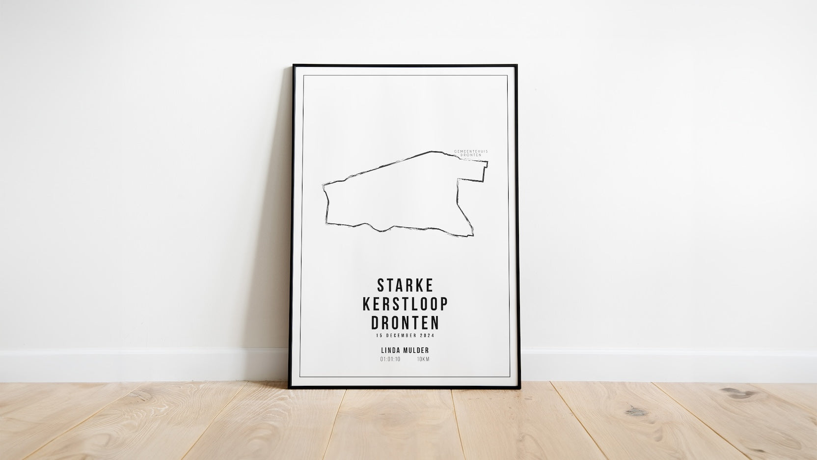 Starke kerstloop Dronten 2024 I Handmade Drawing I Poster